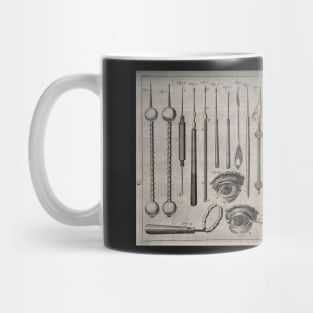 Surgical instruments, eyes. Unknown Mug